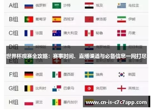 世界杯观赛全攻略:赛事时间、直播渠道与必备信息一网打尽 世界杯观赛全攻略:赛事时间、直播渠道与必备信息一网打尽